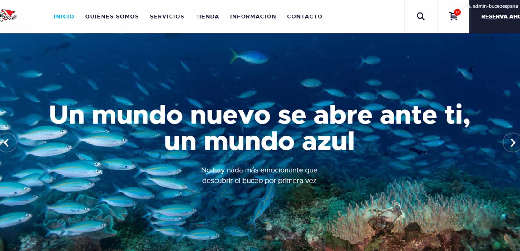 Buceo España · Páginas Web · Carlos García